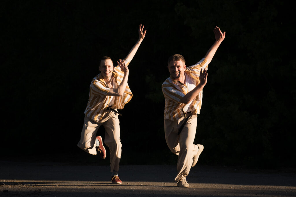 Jacek Pasternak i Łukasz Furmanek - Lindy Hop sesja zdjęciowa tańca